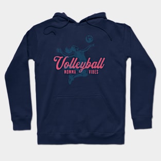 Volleyball Momma Vibes (Coastal) Hoodie